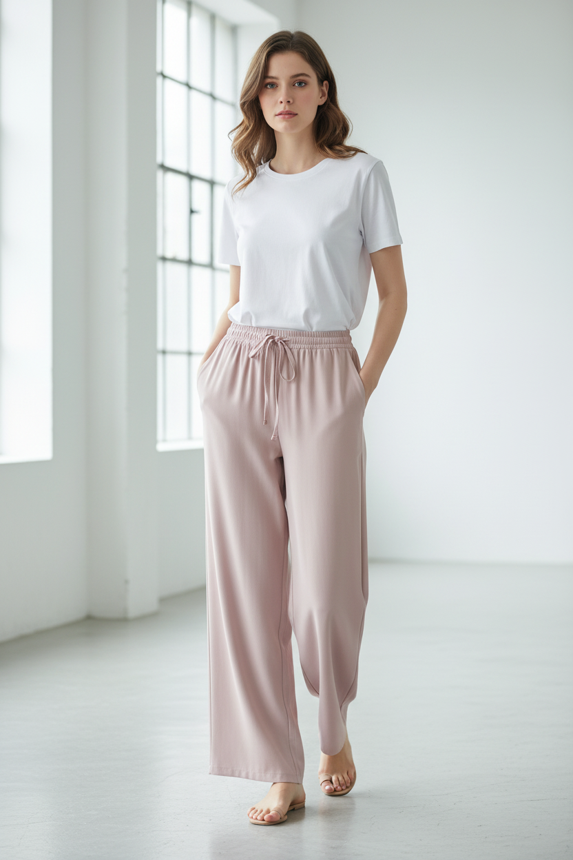 Casual straight leg pants 27020