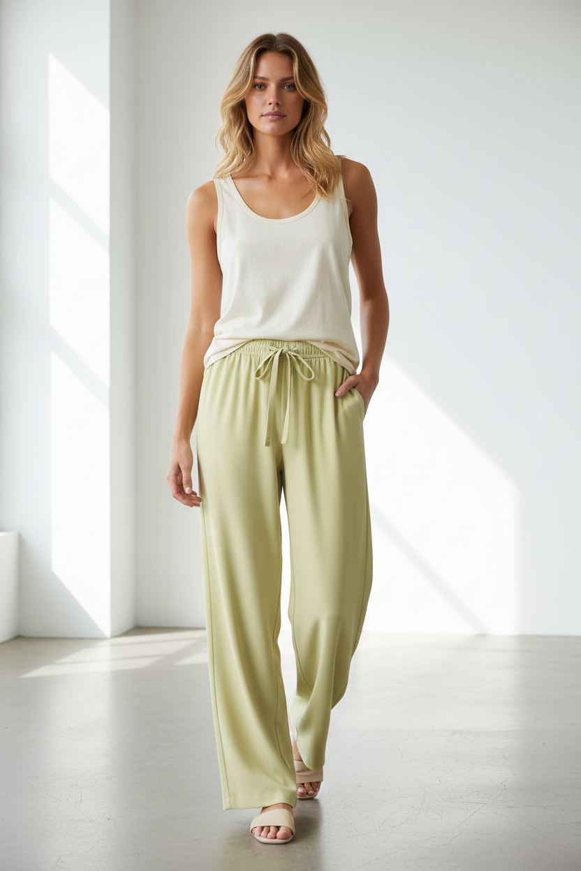 Casual straight leg pants 27020