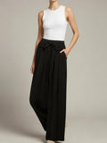 Relaxed Wide-Leg fluffy Trousers
