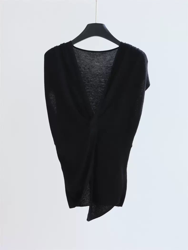 Twist V Neck Top
