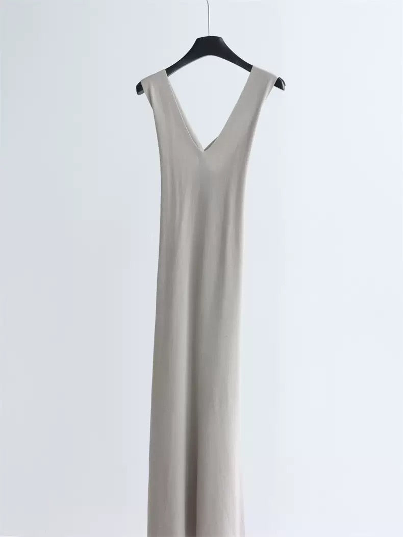 Lyocell tencel knitted dress