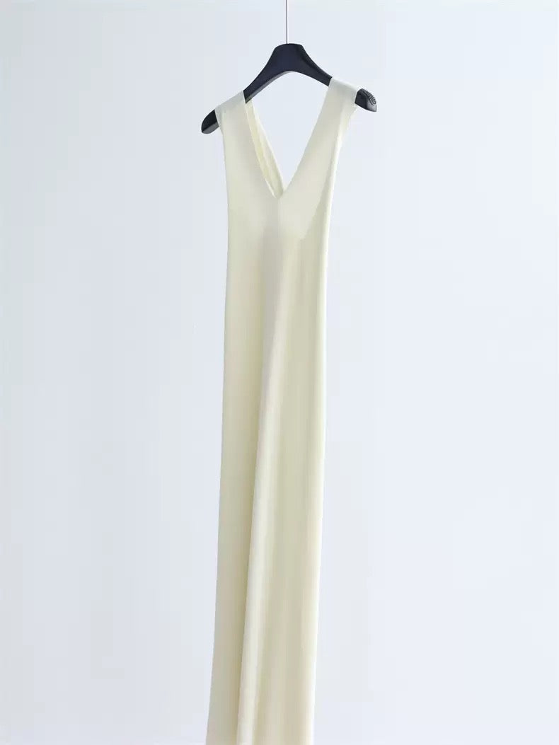 Lyocell tencel knitted dress