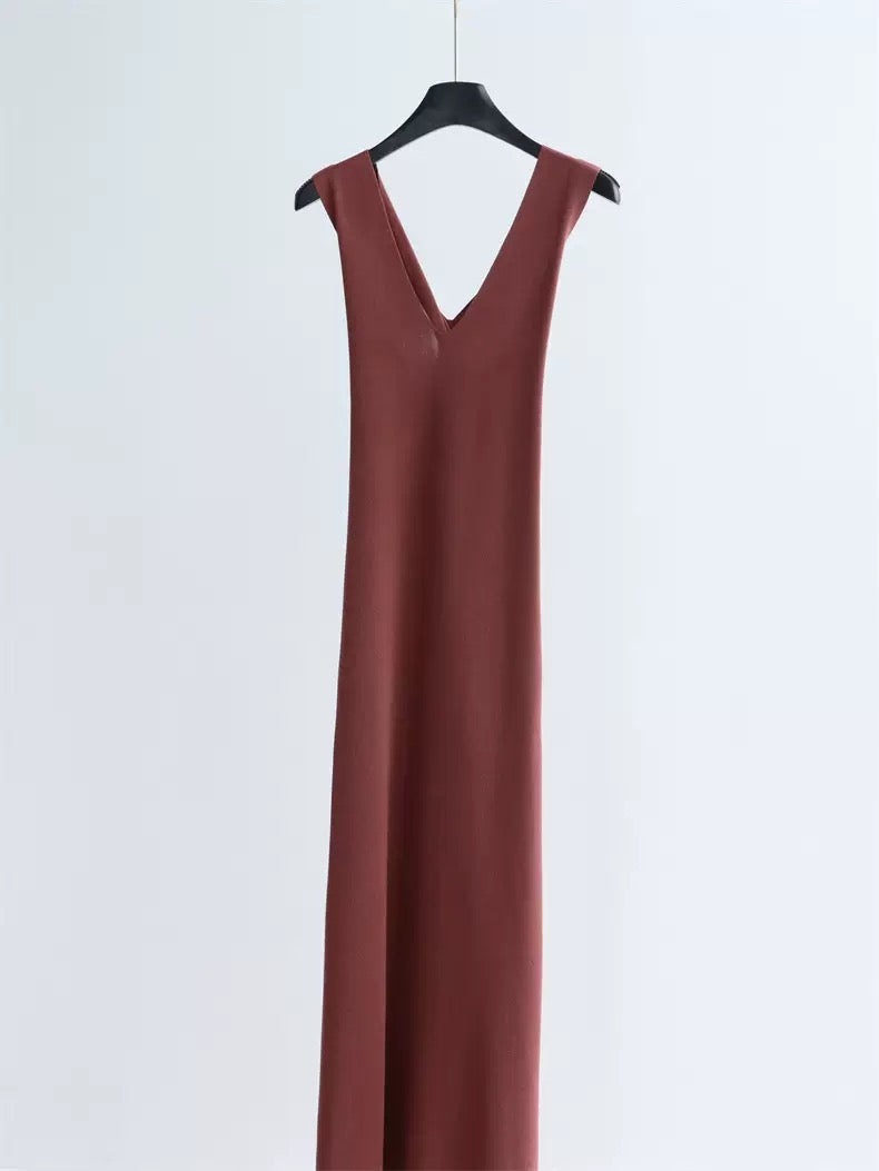 Lyocell tencel knitted dress