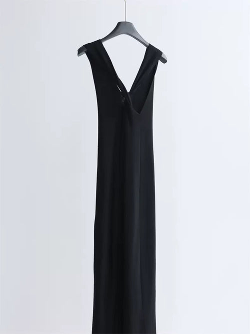 Lyocell tencel knitted dress