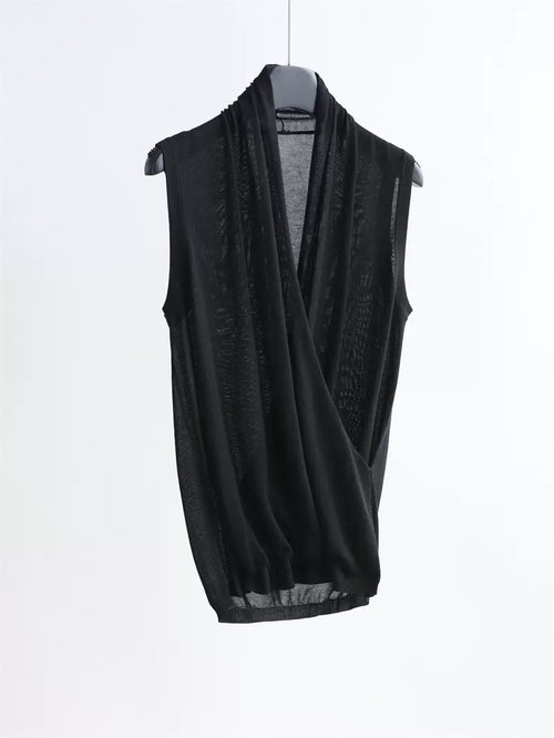 Lyocell blend sleeveless top