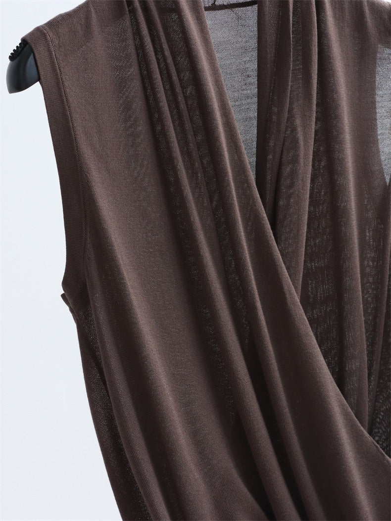 Lyocell blend sleeveless top