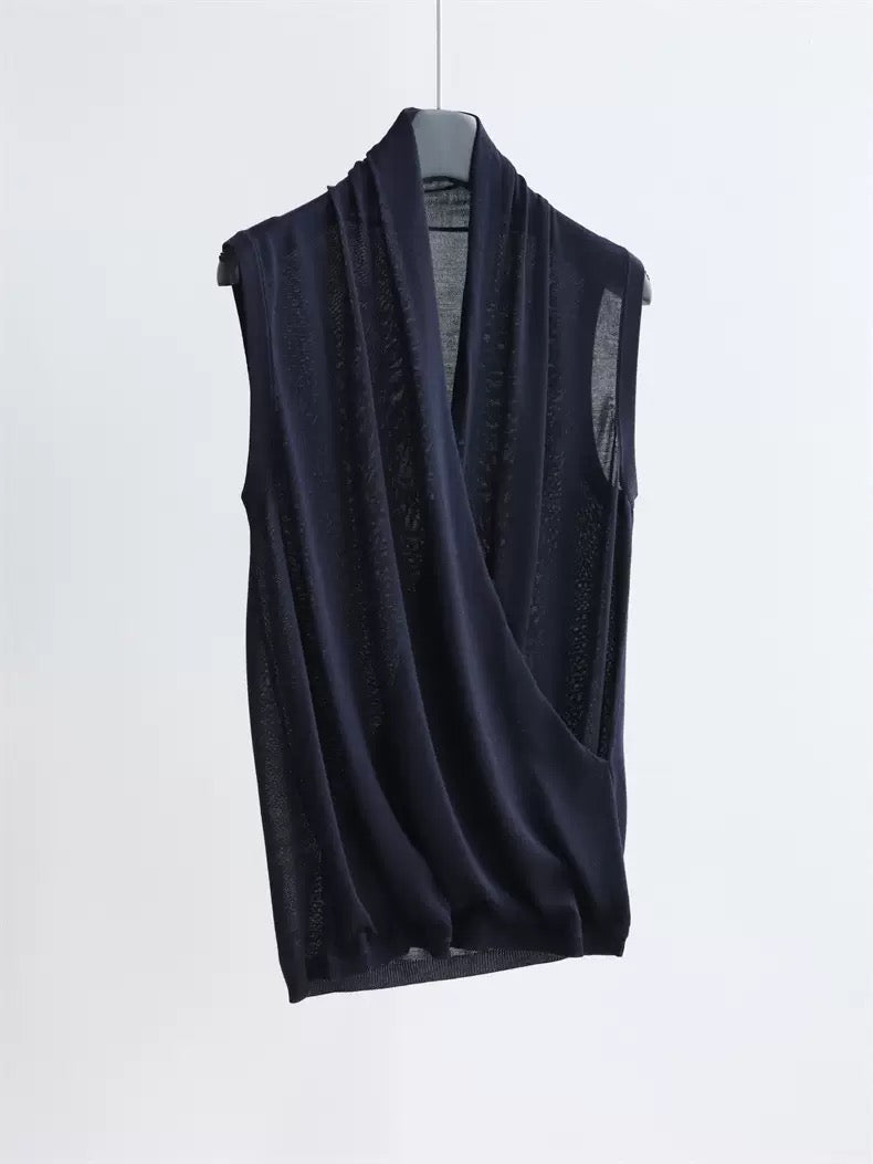 Lyocell blend sleeveless top