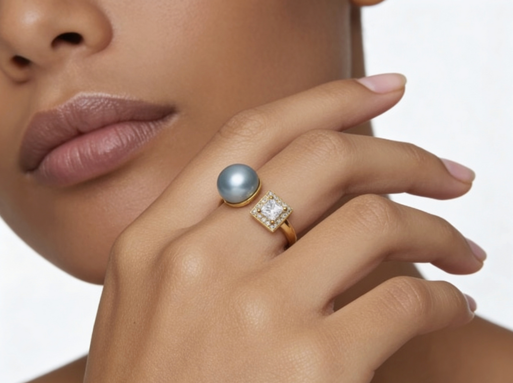 Glacier Blue Fresh Water Ring