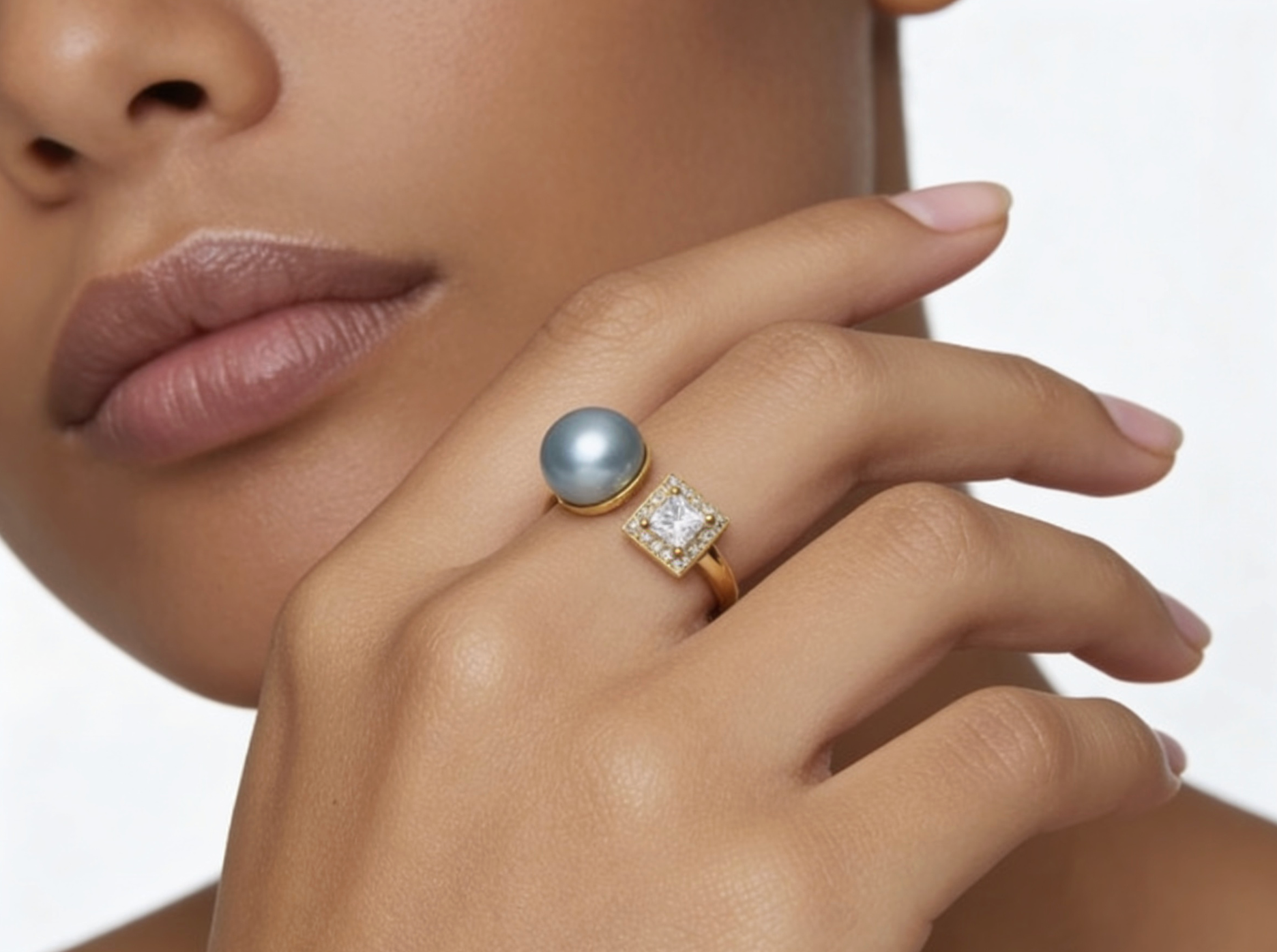 Glacier Blue Fresh Water Ring