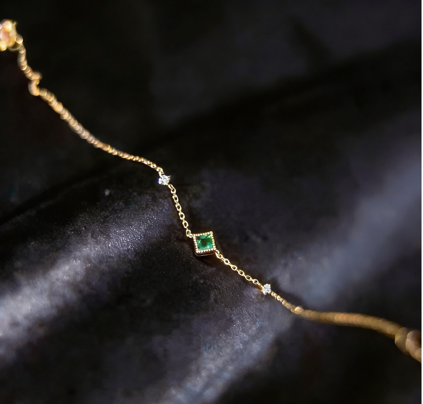 S925 Sterling Silver 14k Gold-Plated Bracelet