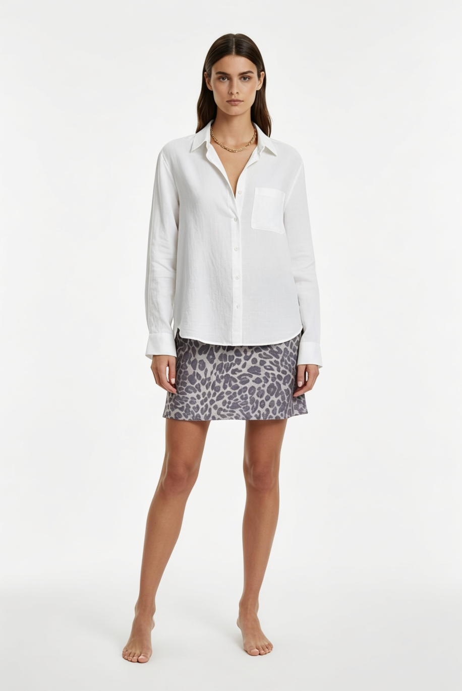 Leopard Print Skirt