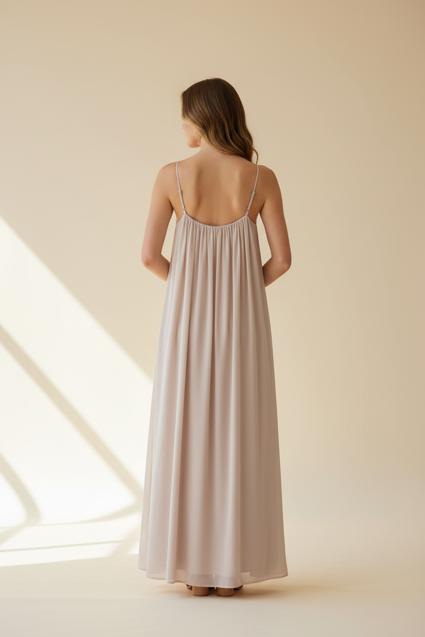 Blush Maxi Dress on Model