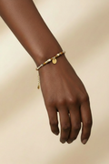 Colourful Beaded Bracelet — Dark Skin, Reference Pose