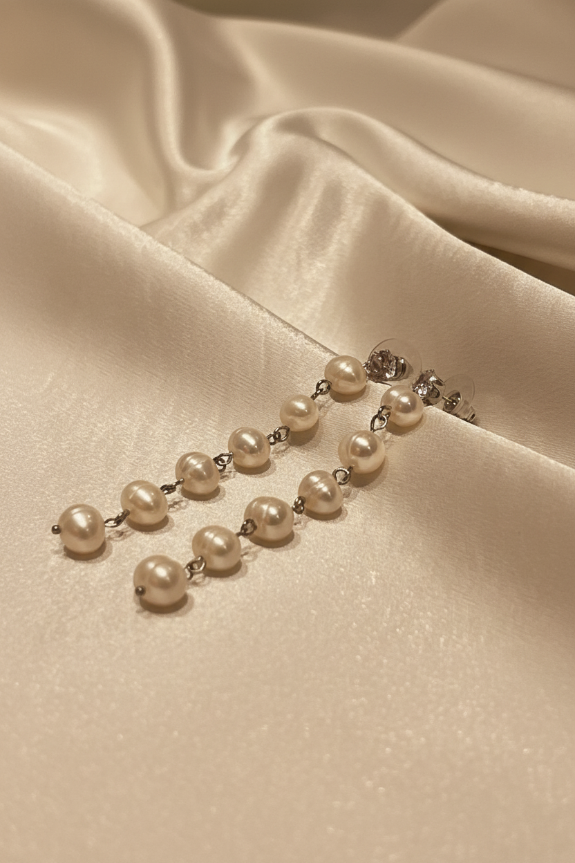 Fresh Water Earring - Warm Web Tone