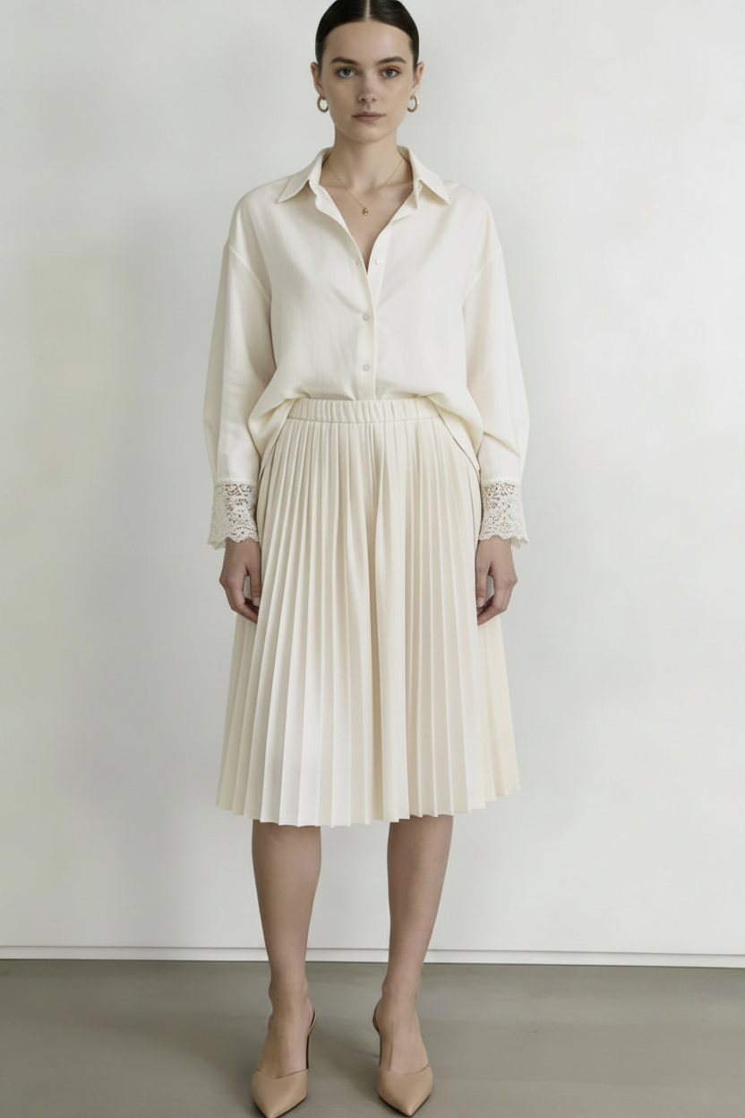 Front view – Cream Tonal Outfit Full Face