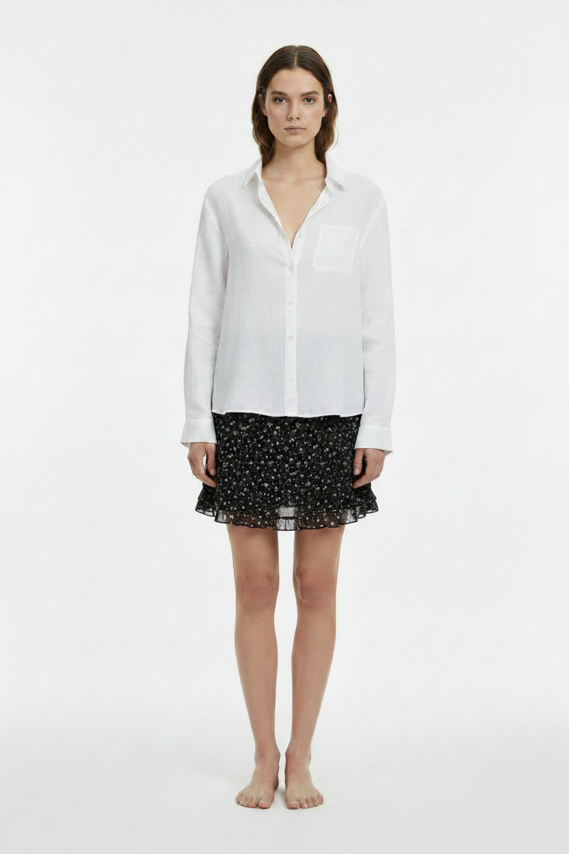 Same Model - Correct Single Ruffle Skirt