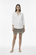 Untucked Shirt - Leopard Skirt